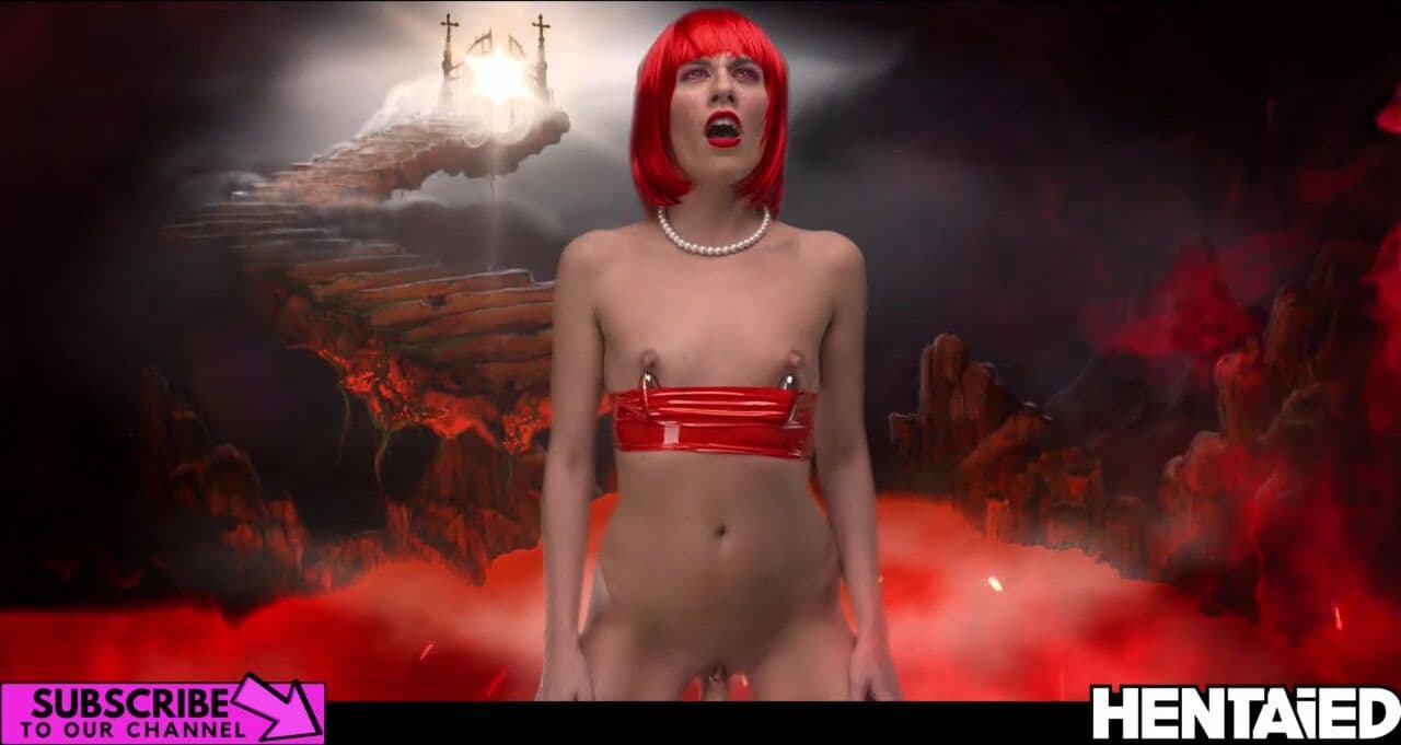 Real Life Hentai - Eveline Dellai got with Fuck Machine and Extreme Bukkake in Sex Hell